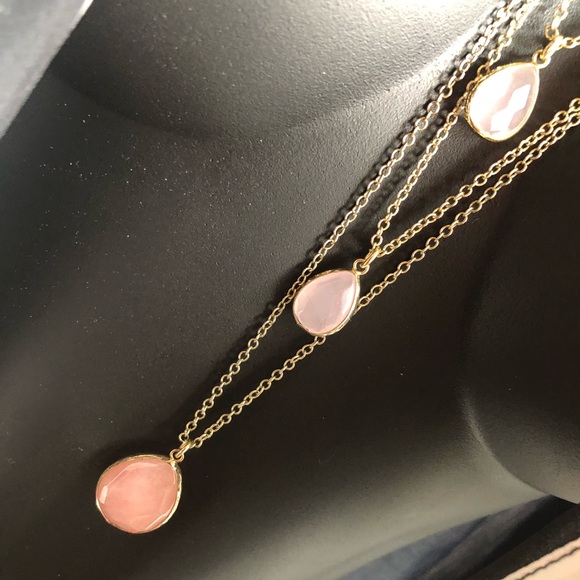 LOFT Jewelry - LOFT Gold & Pink 3 Layer Chains Necklace